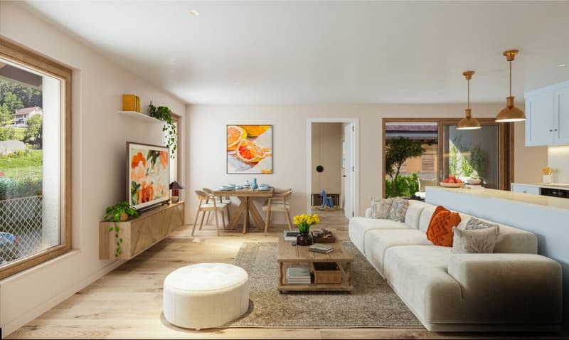Wohnung mit 3,5 Zimmern im 1. Stock mit Loggia und Kräutergarten (5)