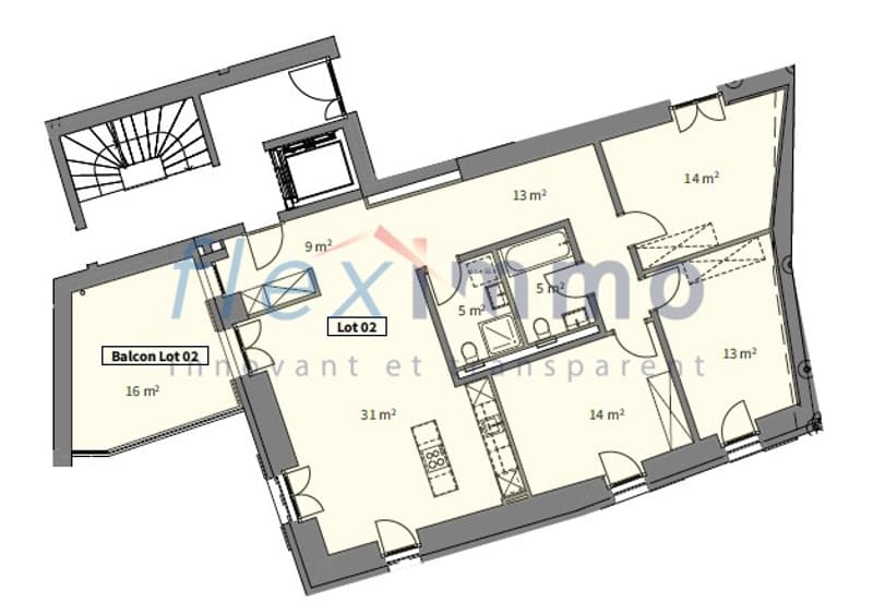Plan appartement - image non contractuelle