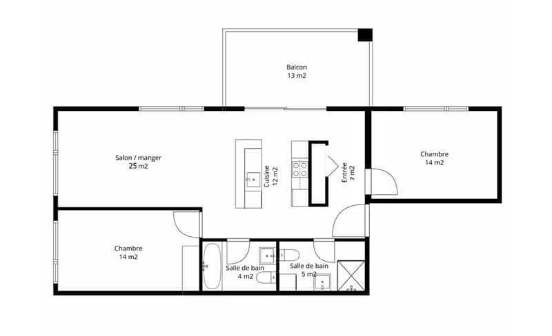 Très bel appartement de 3.5 pièces proche de toutes les commodités (3)