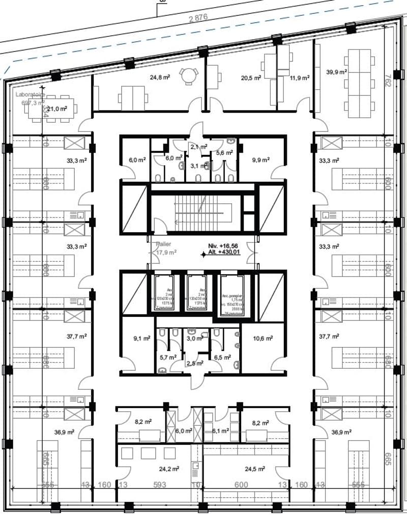 Uffici e laboratori divisibili da 350 m2 in affitto a Ecublens (5)