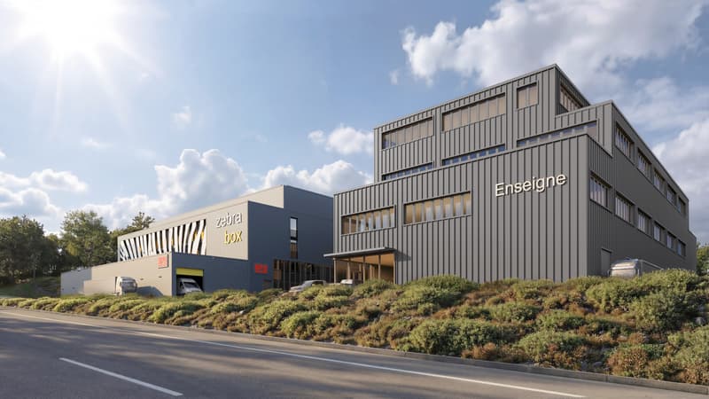 Independent Industrial Building - Bussigny - Visibility from the Highway (3)