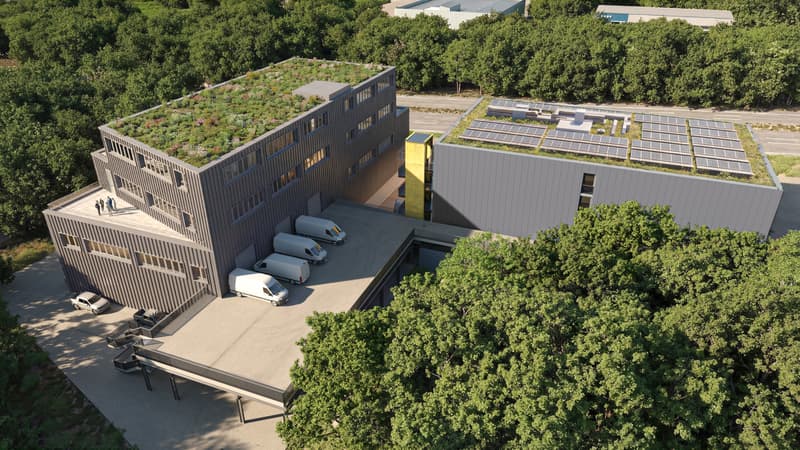 Independent Industrial Building - Bussigny - Visibility from the Highway (2)