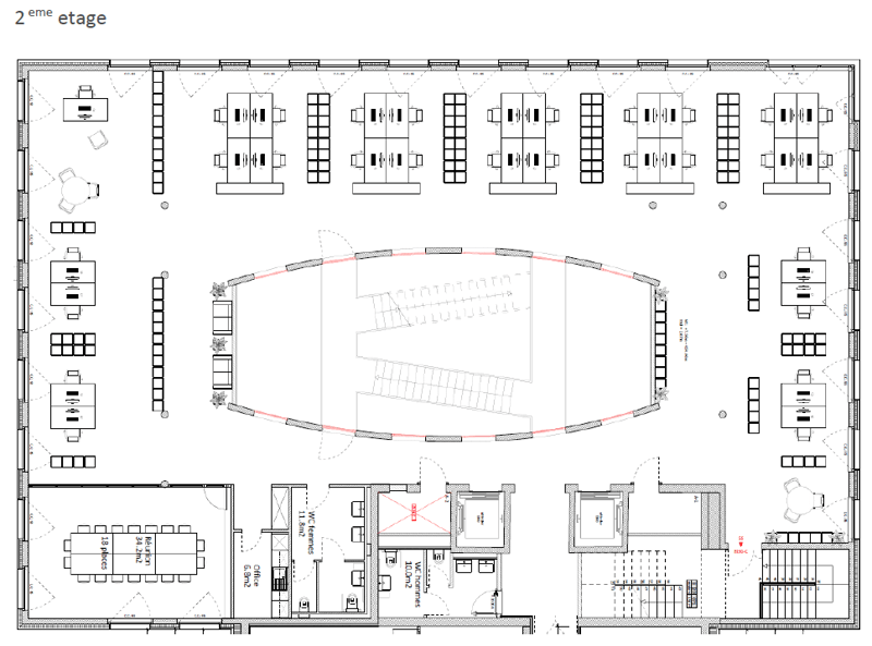 Independent building for rent with services within a campus, international district in Geneva. (10)