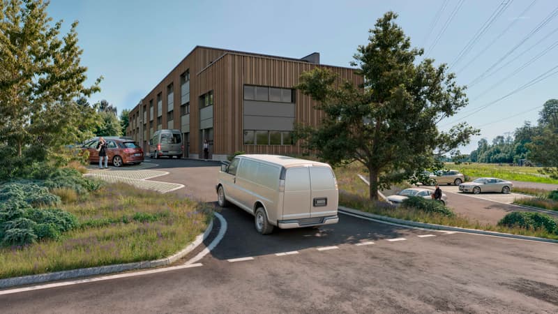 New workshops and offices for rent – Budron industrial zone, Mont-sur-Lausanne – Modular spaces from 381 m² – Minergie building (4)