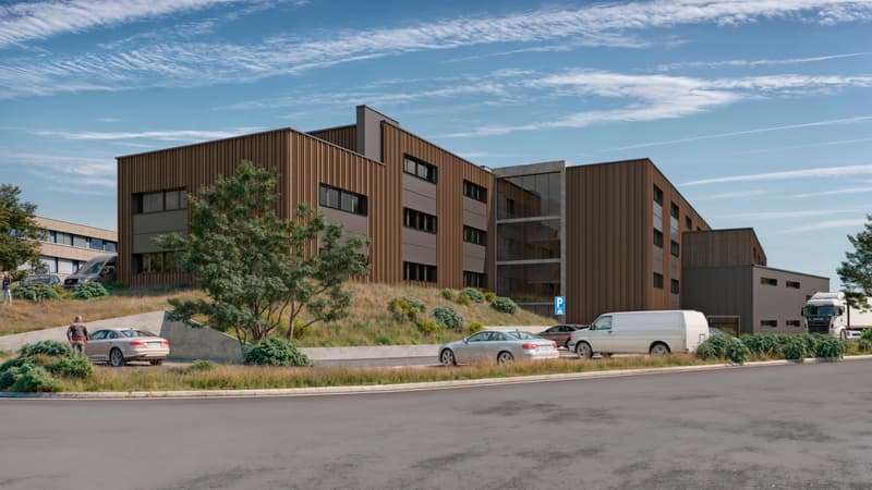 Ateliers & bureaux neufs à louer – ZI Budron, Mont-sur-Lausanne – Lots modulables dès 381 m² – Bâtiment Minergie (1)