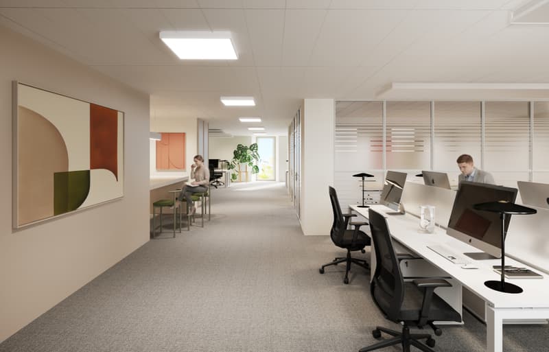 Büros im Neuzustand in einem renovierten Gebäude - Genf Hyperzentrum (4)