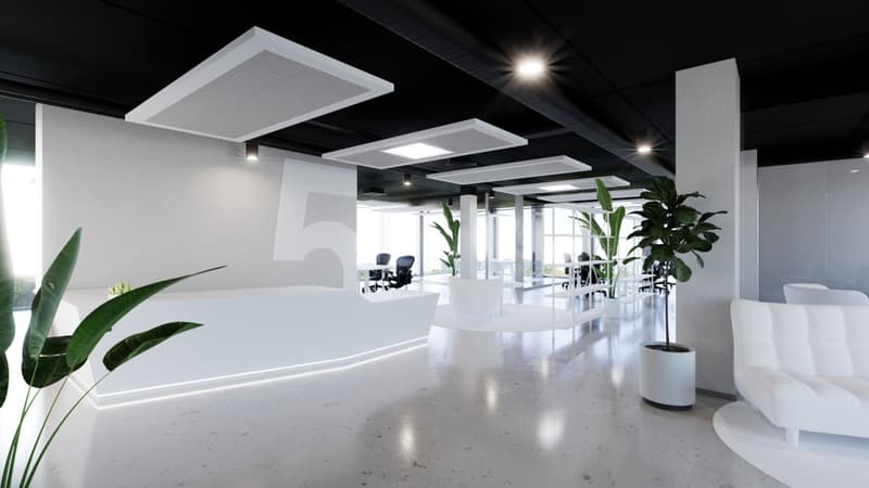 Bureaux de prestige à louer - avenue de Rhodanie à Lausanne - 280m2 lumineux (2)