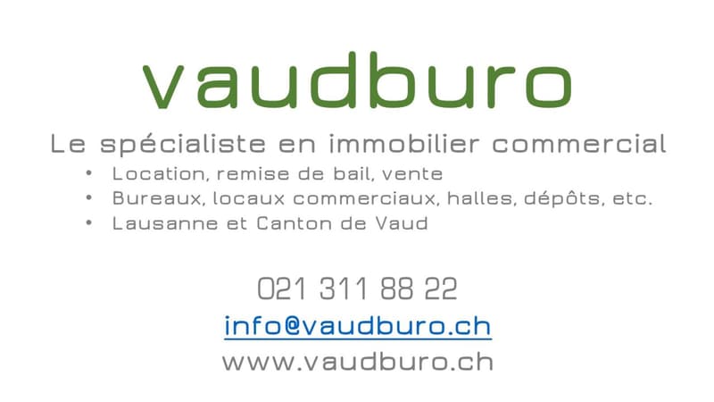 Vaud Bureaux de 580 m2 (divisibles) à louer, nombreuses places de parc. (10)