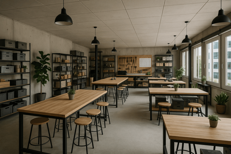 Surface d'atelier, bureau disponible, à louer immédiatement à Renens (2)