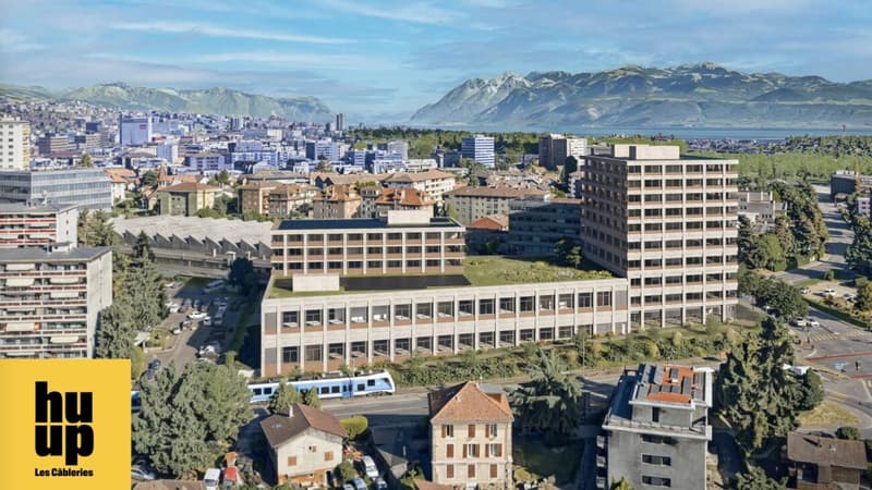 Vaudbureaux Minergie piattaforme di 750 m2, divisibili da 350 m2, ai piedi della metropolitana M1 e della stazione CFF (5)