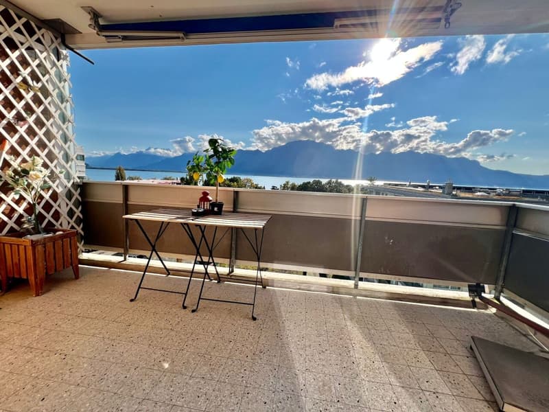 Beau meublé courte durée 2,5p / 1 chambre / Balcon vue lac (8)