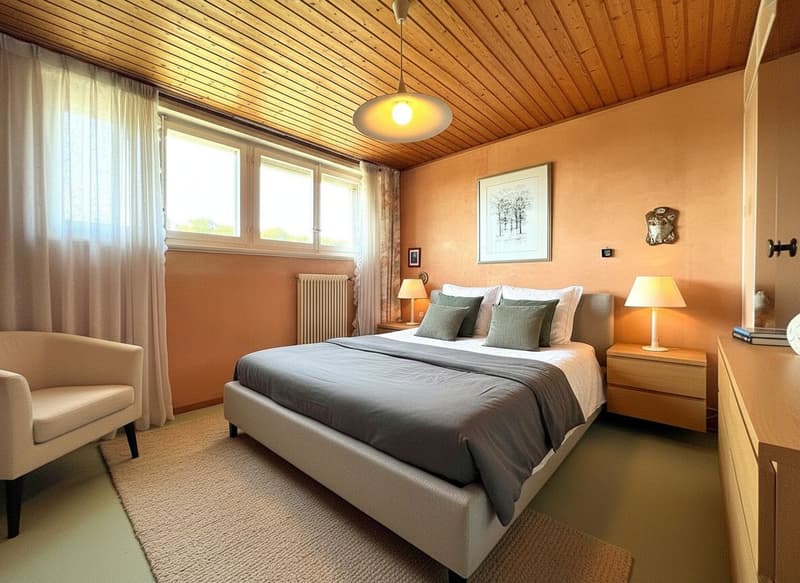 Bella casa individuale con 6.5 locali / 4 camere da letto / 3 bagni / 1 balcone / Grande giardino di 1150m² / 2 box (6)