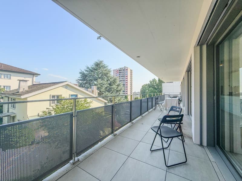 CON CLIMATIZZAZIONE INTEGRATA - Grande appartamento di 4.5 locali di 130m² PPE - Terrazza di 25m² (12)