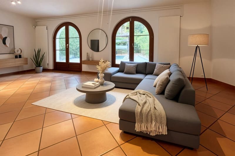 For rent - Magnificent 7.5-room village house - 260 m² - Heated pool - Trélex (Nyon) (4)