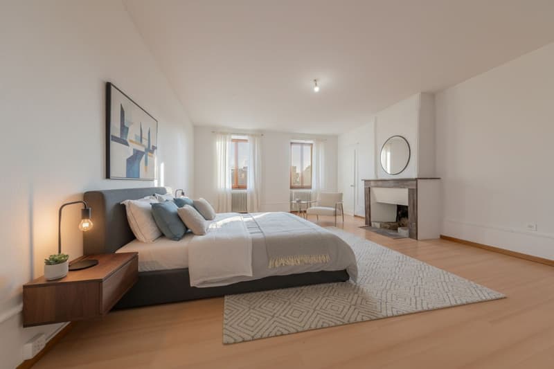 For rent - Magnificent 7.5-room village house - 260 m² - Heated pool - Trélex (Nyon) (7)