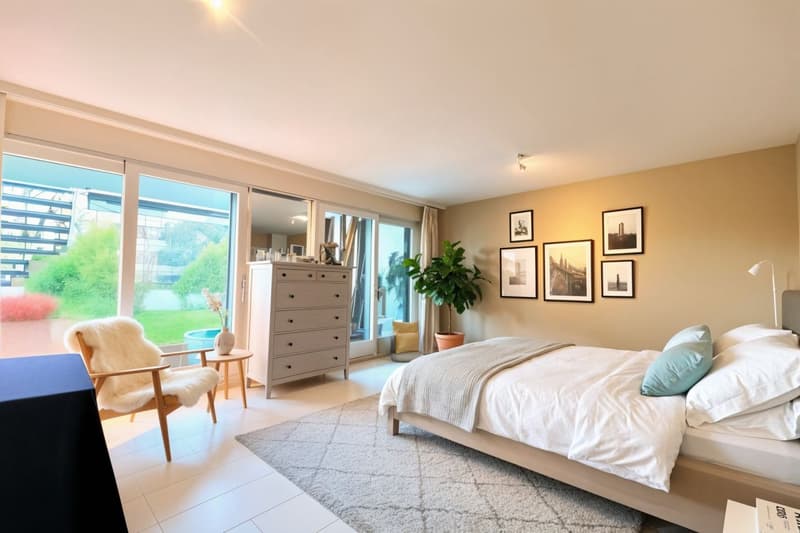 Selten zum Verkauf - Außergewöhnliches Duplex mit Garten und atemberaubendem Blick auf die Berge (5)