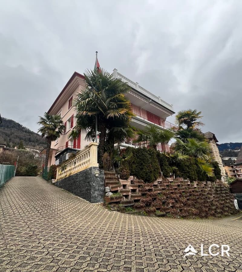 Schönes Rentengebäude in Montreux / 4 Apartments / 8 Parkplätze / Seeblick (10)