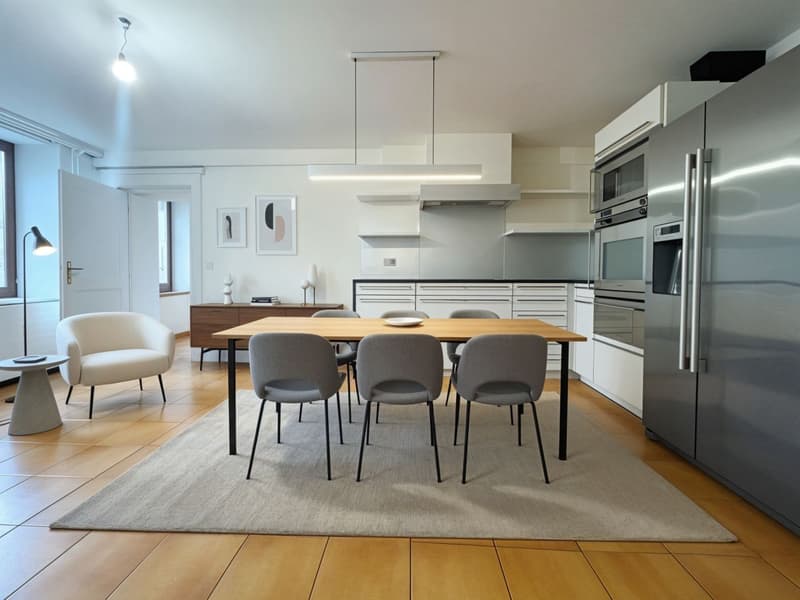 À louer - Magnifique Duplex dans une maison de village de 7.5 pièces - 260 m² - Piscine chauffée - Trélex (Nyon) (4)