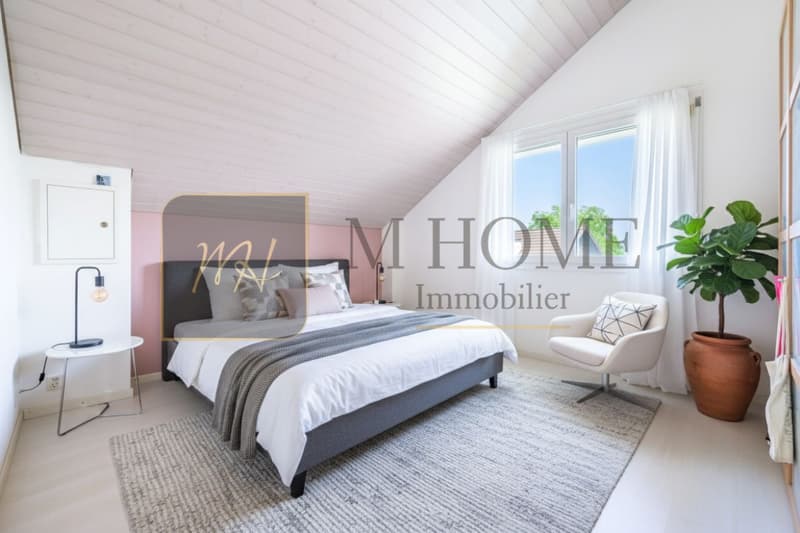 Trélex - Exclusive! Individual villa with pool, residential calm, station on foot, West exposure (7)