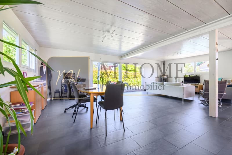 Trélex - Exclusive! Individual villa with pool, residential calm, station on foot, West exposure (4)