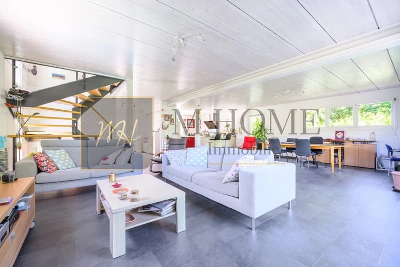 Trélex - Exclusive! Individual villa with pool, residential calm, station on foot, West exposure (3)
