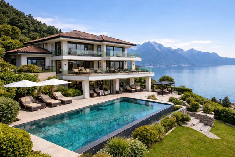 OFF MARKET - Exceptional property with panoramic views of Lake Geneva (1)