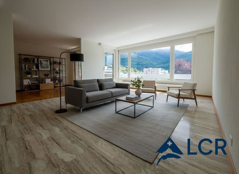 Bell'appartamento di 4.5 locali / 3 camere da letto / 1 bagno / 1 balcone (1)