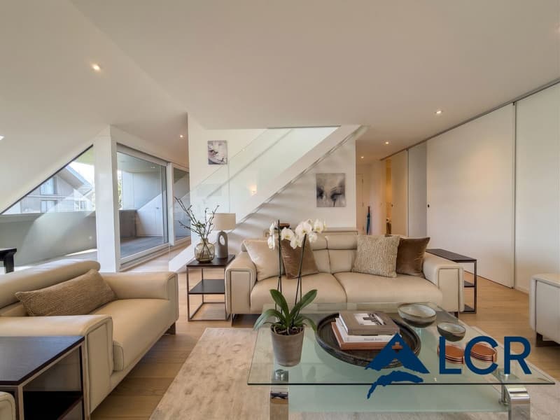 Splendid 4.5-room duplex attic apartment with lake view - 5 minutes from Morges (2)