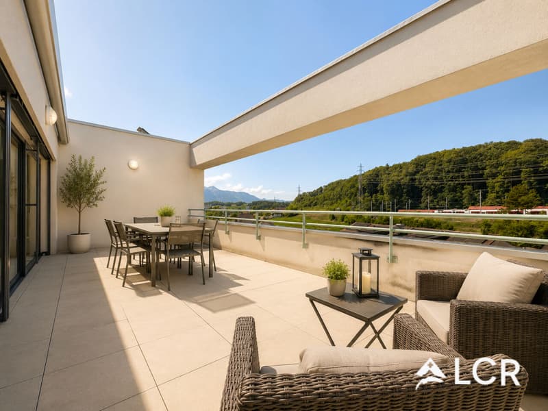 Magnificent 3.5-room attic with 30 m² terrace - Puidoux (1)