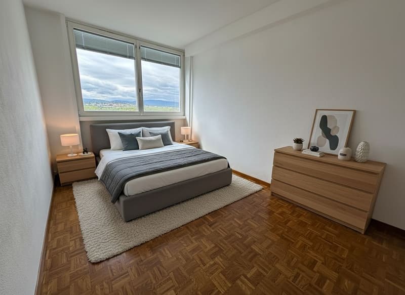 Schönes Apartment mit herrlicher freier Aussicht 3 Zimmer / Gemeinschaftspool (6)