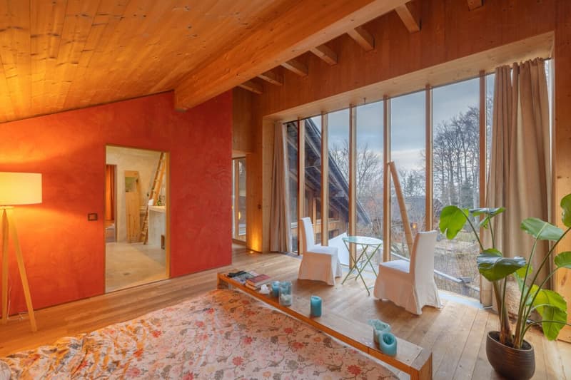 Magnifique villa d'architecte meublée avec 3 chambres au bord du forêt à Saint-Cergue (9)