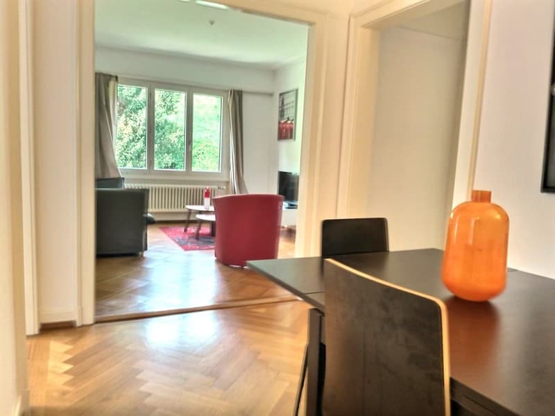 Bello appartamento arredato a Losanna / 3.5 locali / 2 camere da letto / 1 bagno / 1 balcone (4)