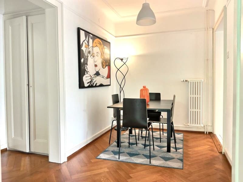 Bello appartamento arredato a Losanna / 3.5 locali / 2 camere da letto / 1 bagno / 1 balcone (7)