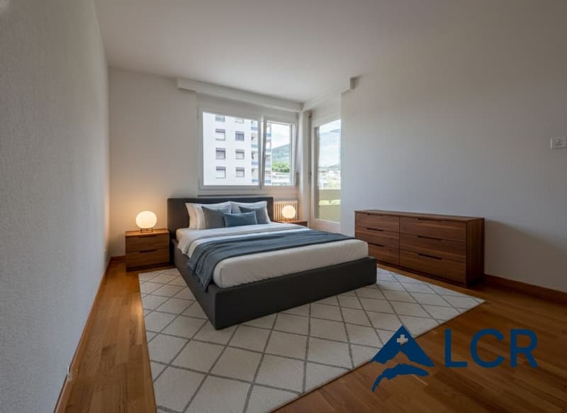 Schönes Apartment mit 4.5 Zimmern / 3 Schlafzimmern / 1 Badezimmer / 2 Balkonen (6)