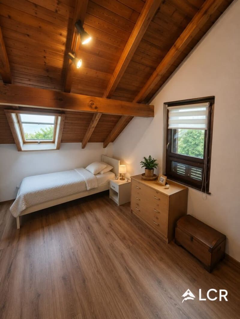 Bel appartement de 5.5pièces meublé 4 CHB / 2 SDB / 1 terrasse / 3 places de parc (7)
