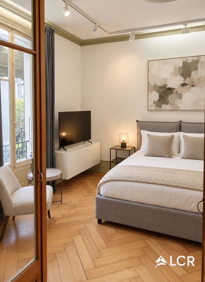 Bel appartement de 3P / 1 CHB /1 SDB / 1 Balcon  / 1 Jardin / place de parc (2)