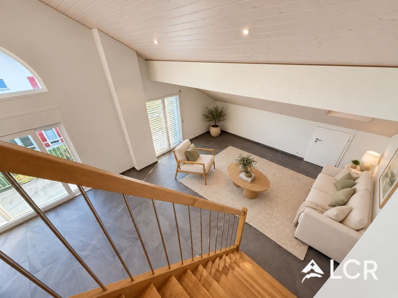Bel appartement de 2.5p, avec mezzanine // Bottens (7)