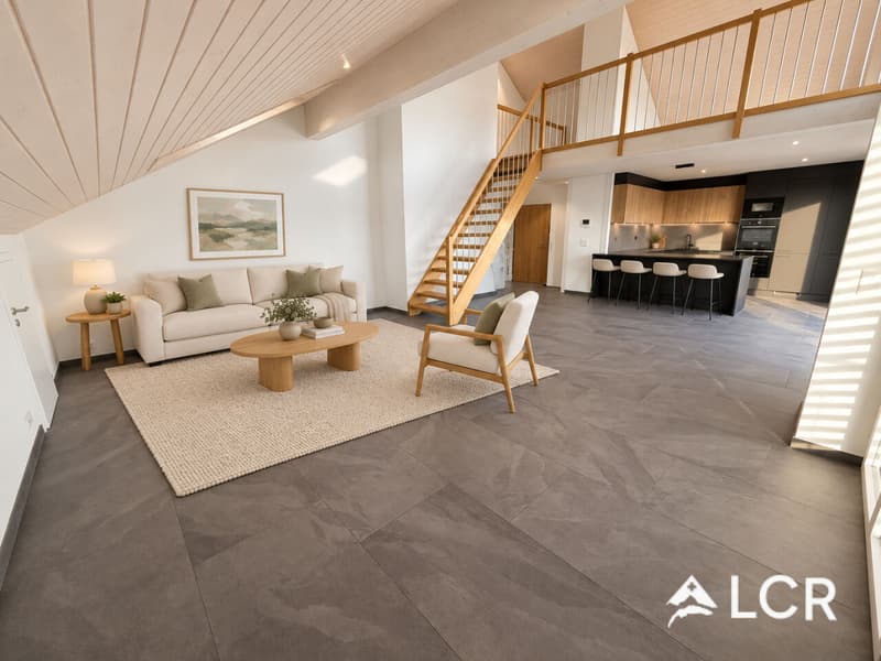 Bel appartement de 2.5p, avec mezzanine // Bottens (2)