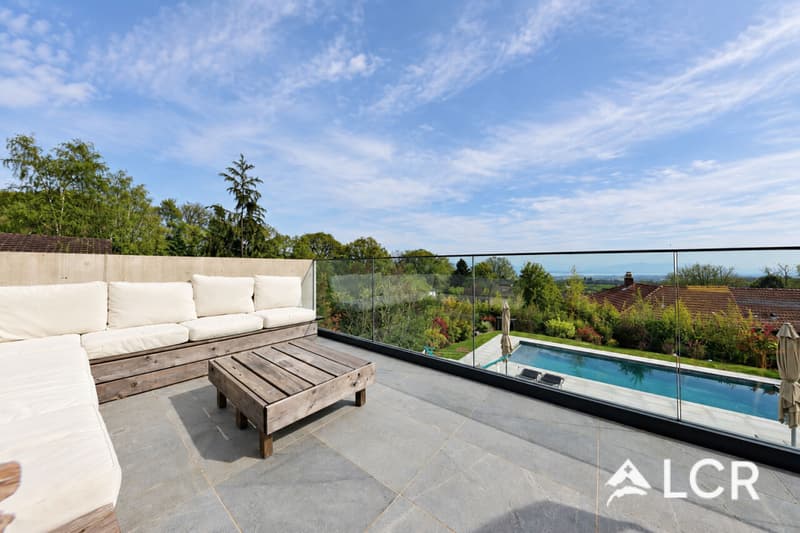 Maison d'architecte - Vue sur le lac et les Alpes - Jardin - Piscine (4)