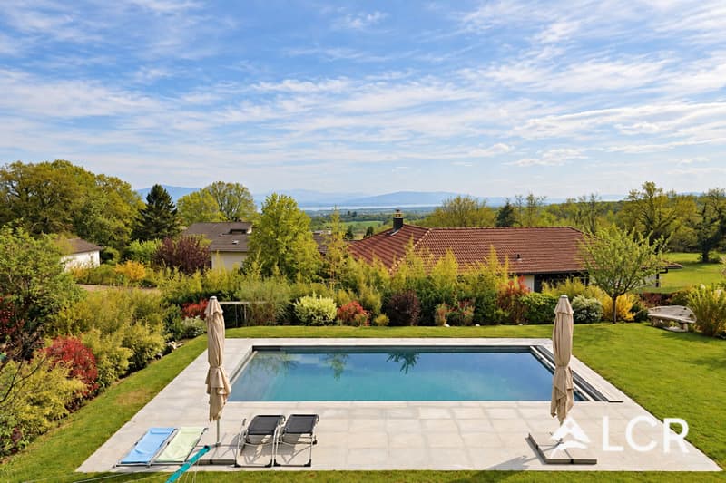 Maison d'architecte - Vue sur le lac et les Alpes - Jardin - Piscine (3)