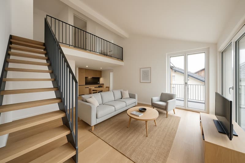 Magnifique duplex meublé de 3.5p // Montreux (2)