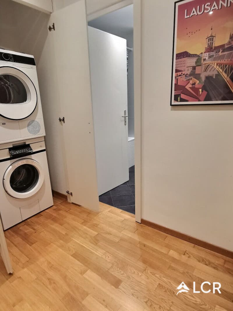 Magnifique Appartement meublé de 2.5P / 1 CHB / 1 SDB / plein centre Lausanne (6)