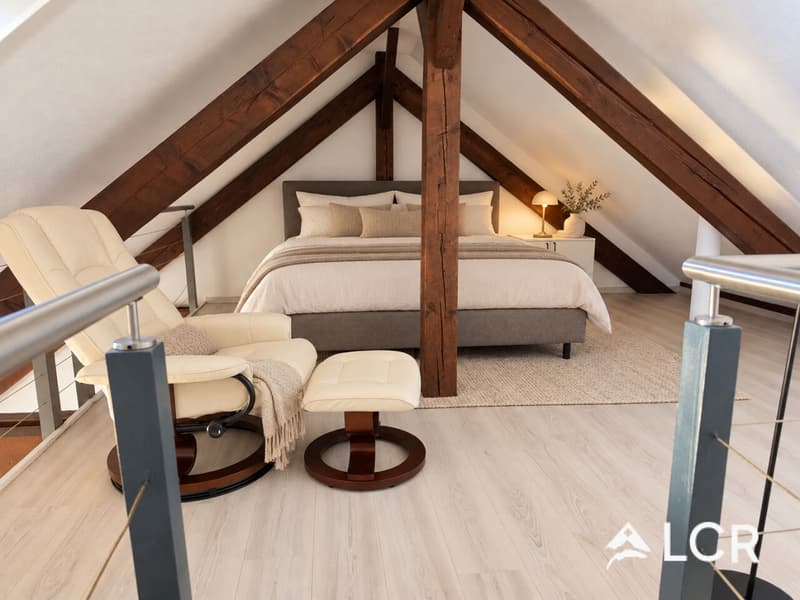 Beau duplex partiellement meublé de 3.5p à Lausanne (6)
