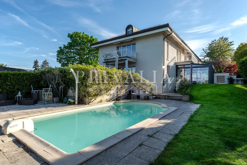 Magnifique villa de 530 m2 utile avec piscine et vue panoramique à Confignon (2)