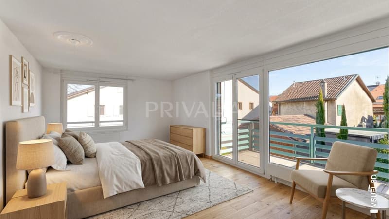 Exclusive - Spacious apartment with balconies and parking in Sézenove / Bernex (3)