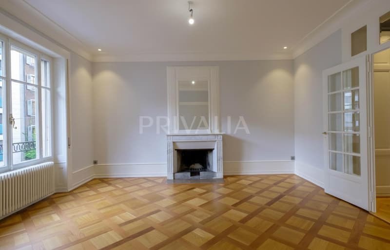 Bel appartement traversant dans un immeuble de standing à Florissant/Champel (1)