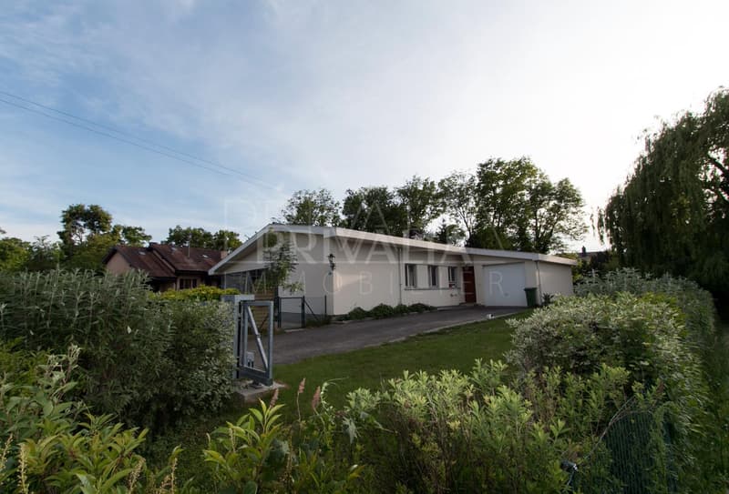 Villa individuale spaziosa con baie vetrate, situata in un ambiente calmo e verde nella Champagne Ginevra (10)