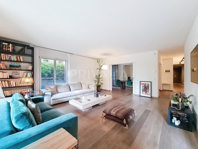 Schönes kontemporäres möbliertes Apartment im Erdgeschoss mit Terrassen (1)