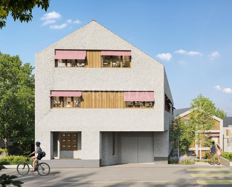 NEW: Le Hameau du Bourg New Project - Construction Start Soon - Charming 4-Room Attic Apartment with Loggia (4)
