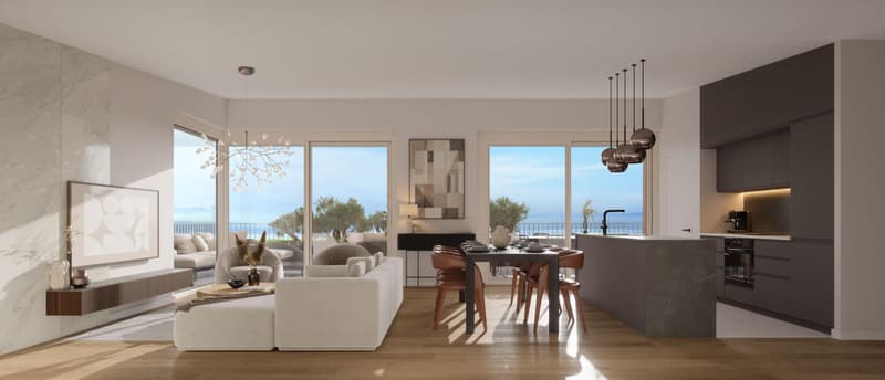À vendre projet neuf à Lutry? Attique d'exception totalisant 187 m² face au lac (2)